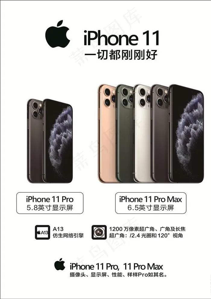 苹果11台卡图片(210X297)cdr矢量模版下载