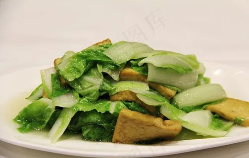 小白菜烧豆腐图片 小白菜烧豆腐图片