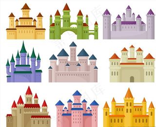 卡通城堡图片