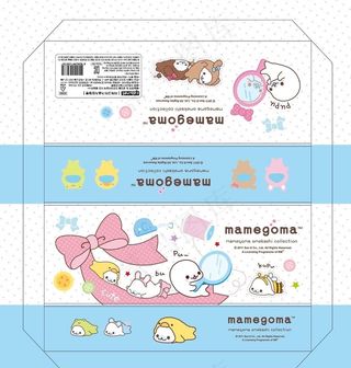 韩国卡通海豹展开图盒子图片