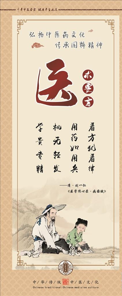 中医展架图片(800X1800)cdr矢量模版下载