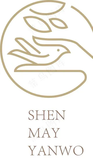 手 女性 护手霜 线描 简约图片