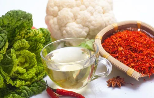 红花籽油蔬菜图片