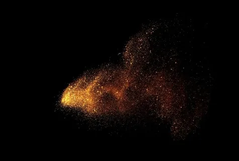 金沙烟雾金色粒子飘逸奢华素材图片 金沙烟雾金色粒子飘逸奢华素材图片