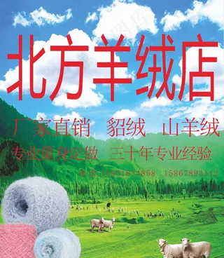 北方羊绒广告图片