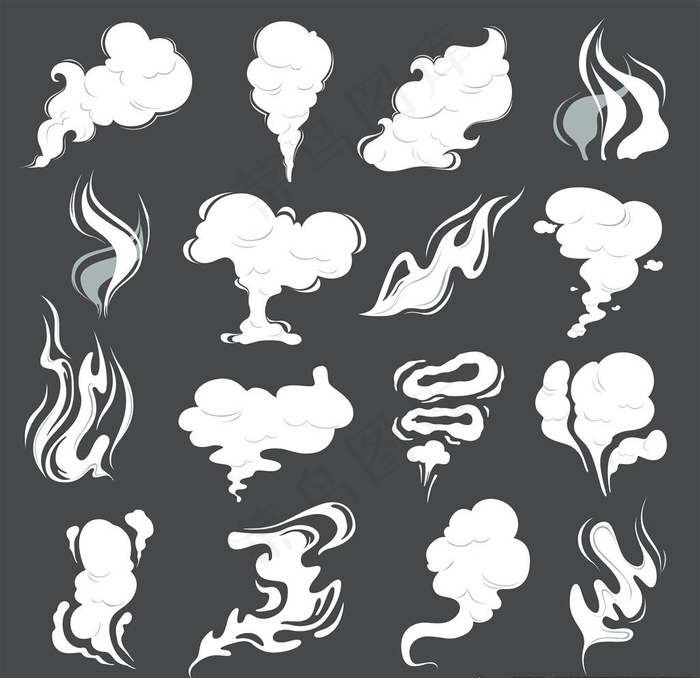 烟雾背景图片ai矢量模版下载
