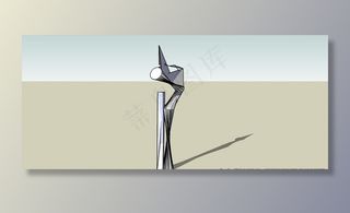 广场雕塑标志图片