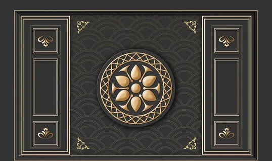 新中式背景墙图片