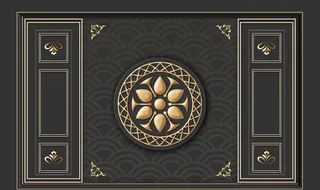 新中式背景墙图片