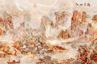 大理石纹背景墙图片