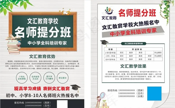 教育培训班图片cdr矢量模版下载
