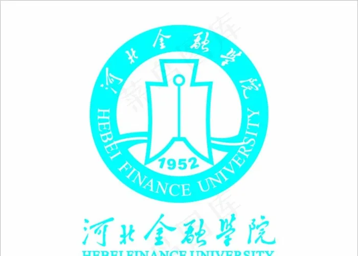 河北金融学院logo图片ai矢量模版下载