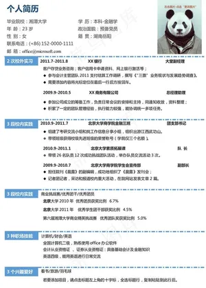 简历图片预览图