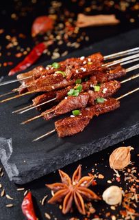 烤牛肉串图片
