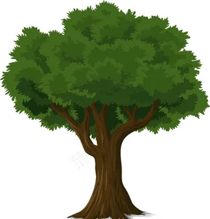矢量卡通大树图片