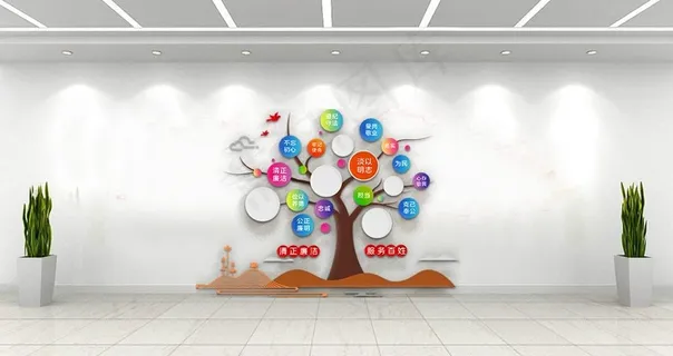 党员风采文化墙图片