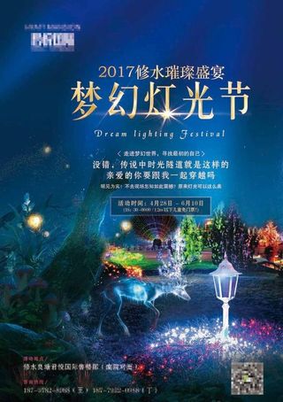 高端房地产活海报 梦幻 灯光节图片