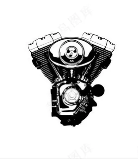 交通工具 摩托车发动机图片
