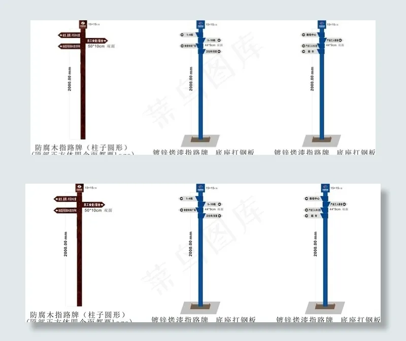 指路牌图片cdr矢量模版下载