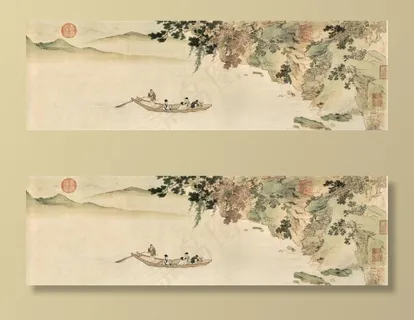 明代 仇英《赤壁图》图片 明代 仇英《赤壁图》图片