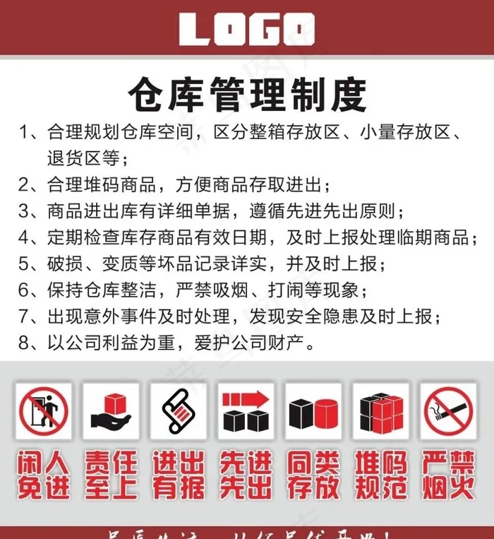 仓库管理制度图片(1600X1800)cdr矢量模版下载