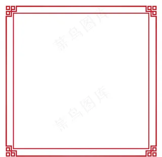 中国风红色框图片