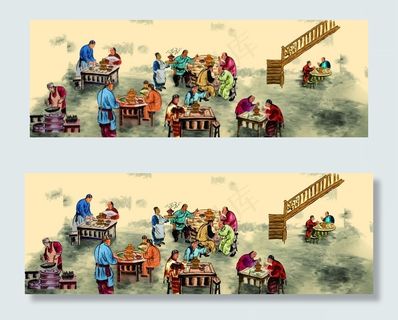 古人吃火锅图片