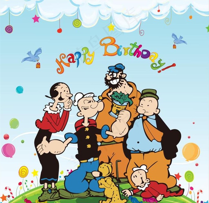 卡通动漫背景图片