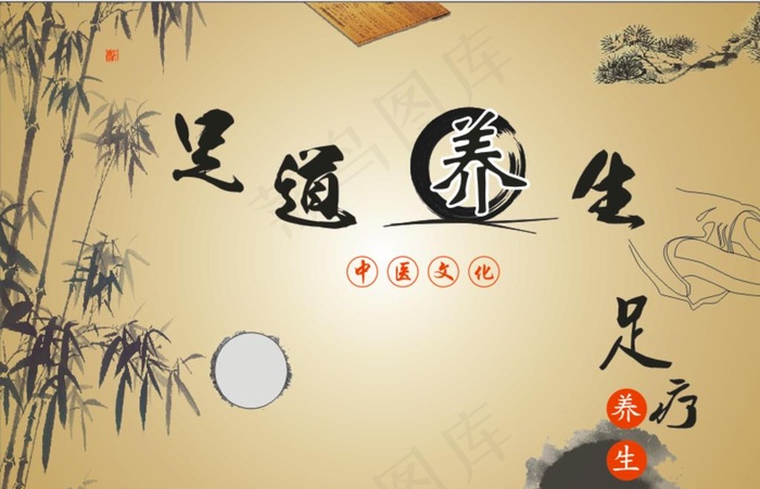 足疗养生图片(210X297)cdr矢量模版下载