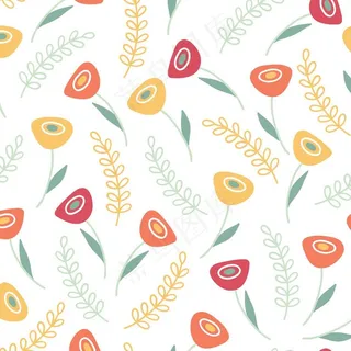 植物无缝印花图案图片