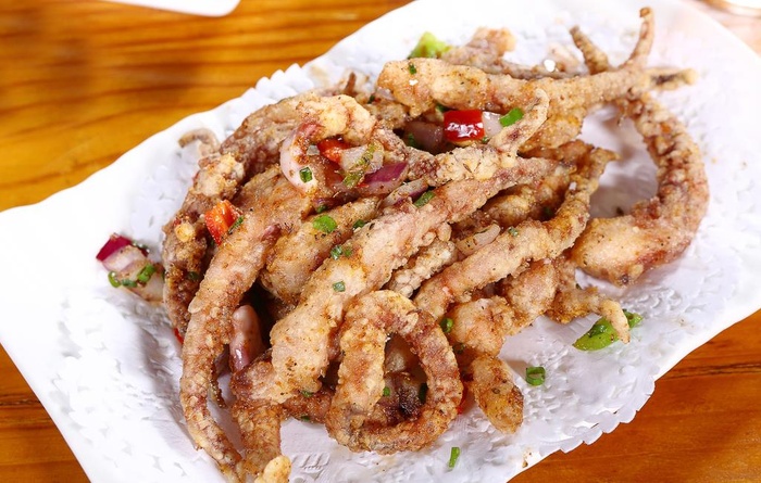 椒盐鱿鱼图片