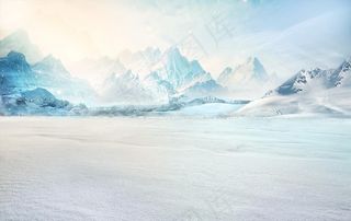 雪山背景图片
