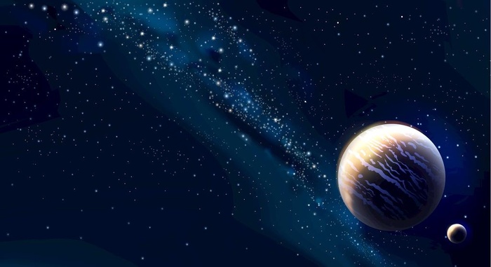 星空背景图片ai矢量模版下载
