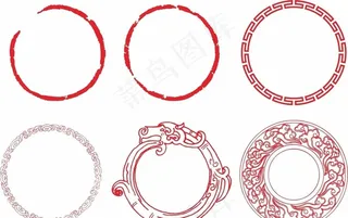 圆形花纹图片