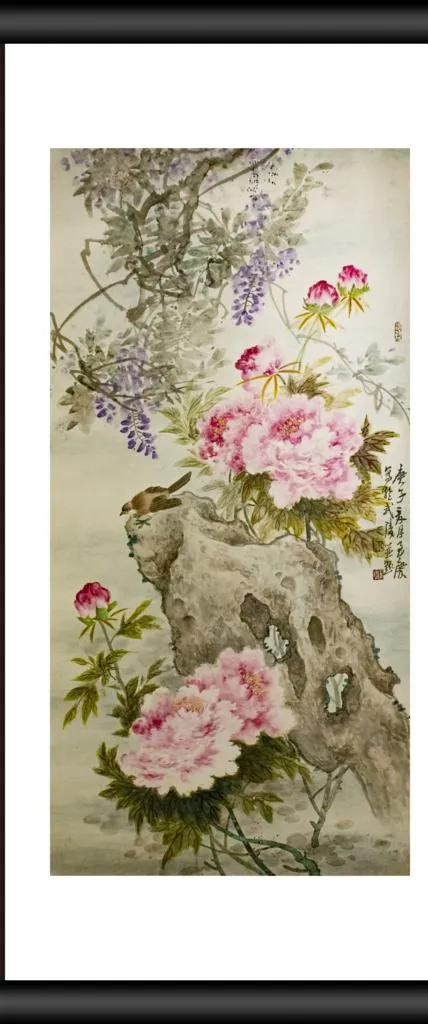 花开富贵图片(3543X7888(DPI:300))psd模版下载