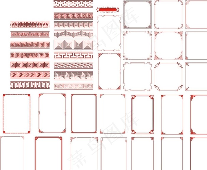 边框相框花边图片cdr矢量模版下载
