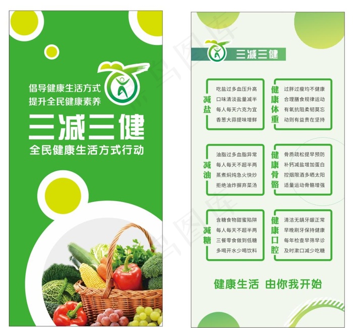 三减三健图片cdr矢量模版下载