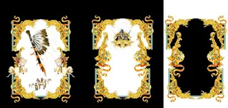 男装印花西方神话欧式花纹巴洛克图片