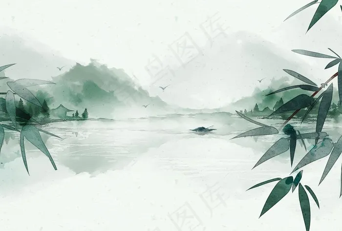 中国风背景图片(3507X2480(DPI:300))psd模版下载