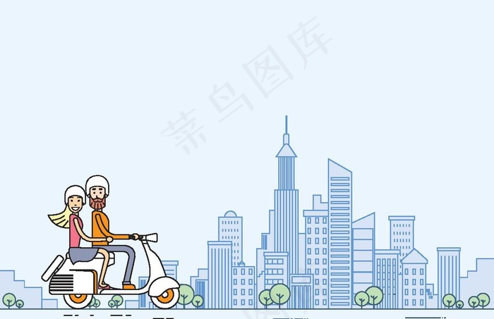抽象线条建筑城市图片eps,ai矢量模版下载