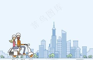 抽象线条建筑城市图片