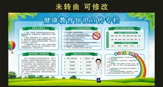 健康教育知识宣传专栏 宣传海报图片
