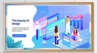 商务工作科技网页未来金融插画图片