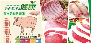 猪肉分割示意图图片