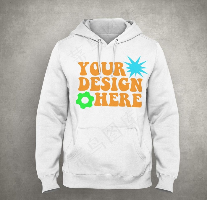 连帽卫衣样机图片