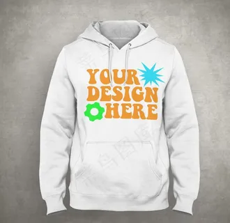 连帽卫衣样机图片