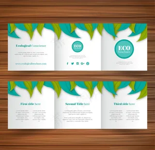 绿色生态宣传册图片