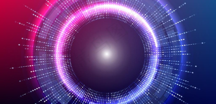 创意高端科技粒子banner图片