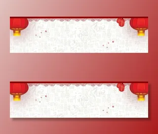 中国风底纹红灯笼图片