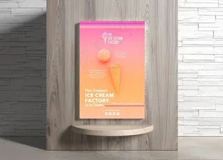 冰淇淋海报图片